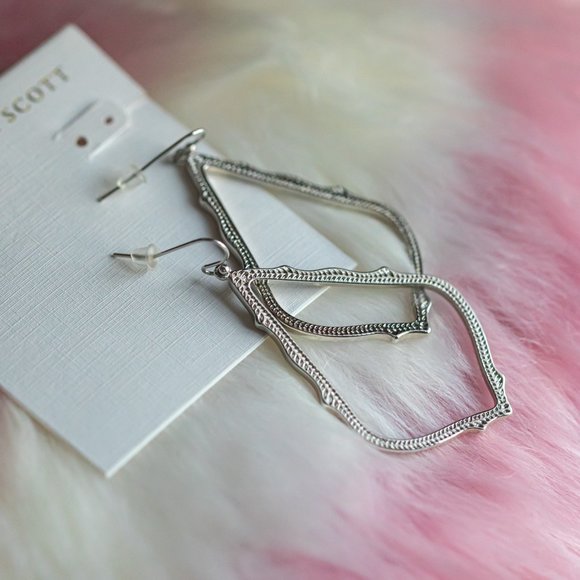 Kendra Scott Silver SOPHEE Earrings Large - Picture 3 of 3